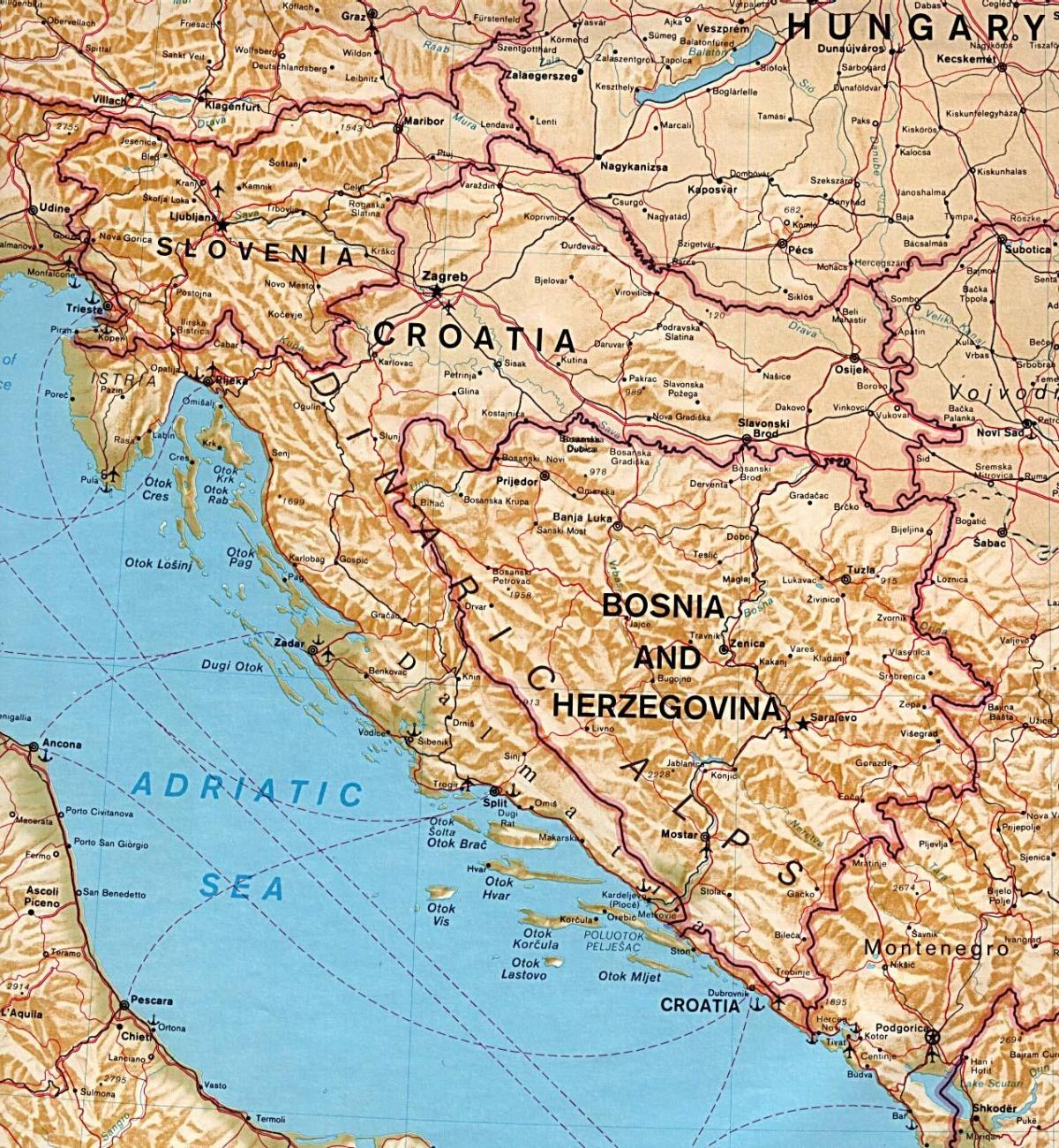 kaart wat Slowenië